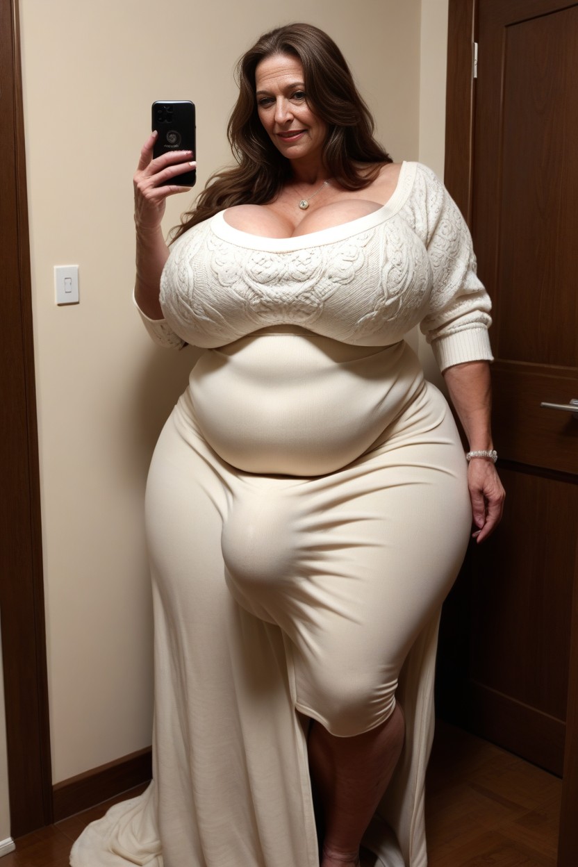 Big Belly, Gigantic Balls, Bulge Under Clothing AI Porn