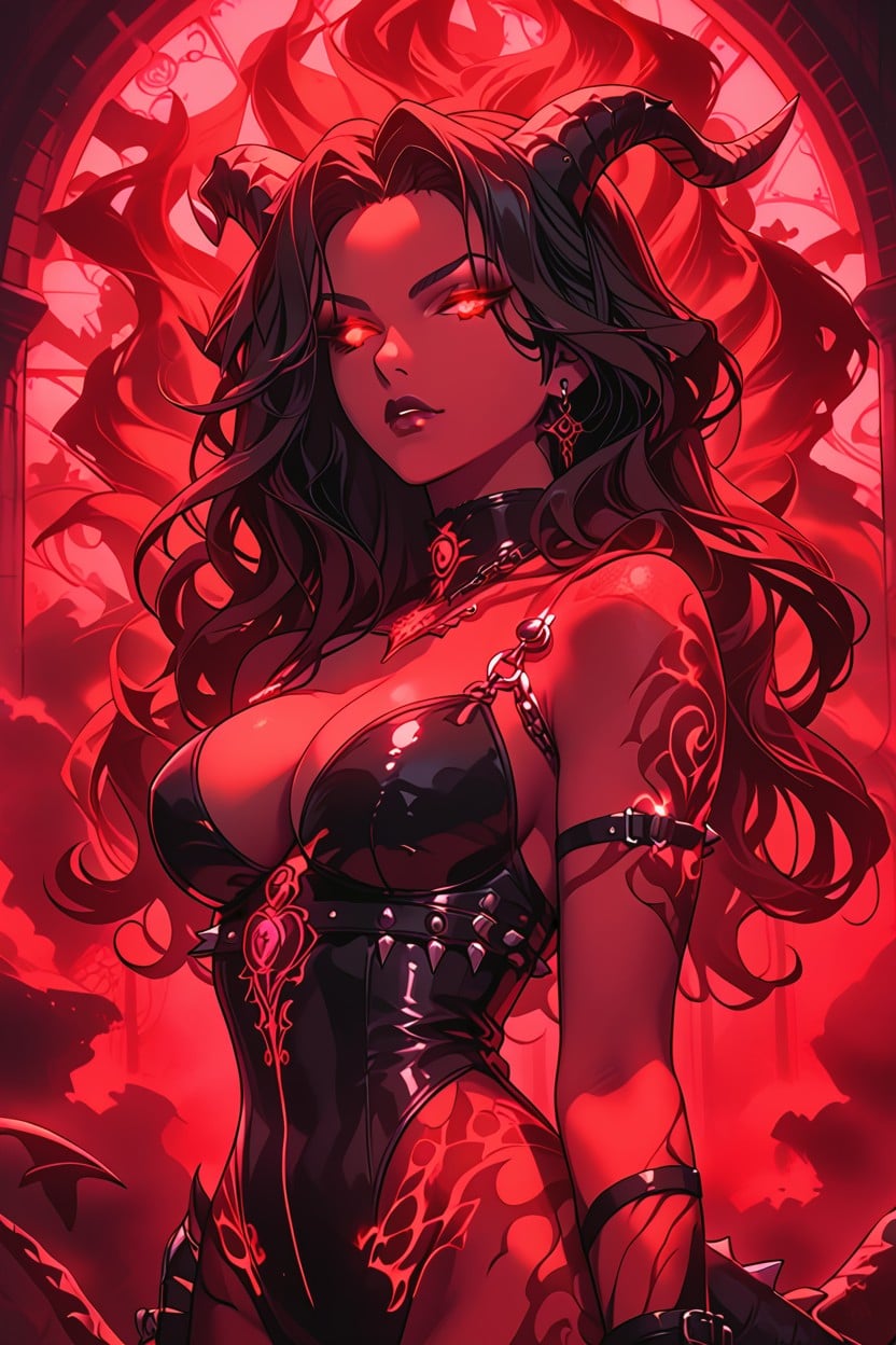 Divine And Terrifying Presence, Long Flowing Black Hair, Knees Hentai AI Porn