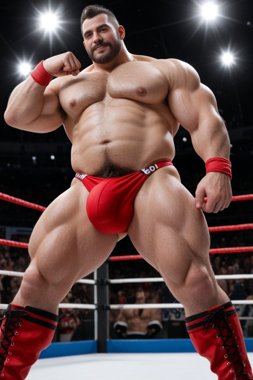 Thick Chest Hair, Sweaty, Looking At Viewer AI Gay Porn