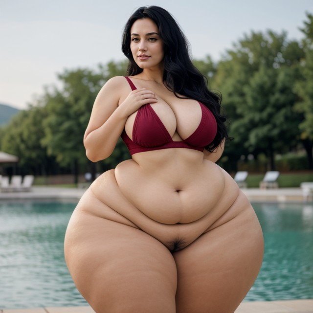 Gigantic Ass, Vericose Veins, Hyper Bottom Heavy AI Porn