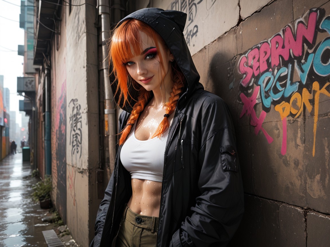 Back To The Wall, Hood On Head, Heavy Rain AI Porn