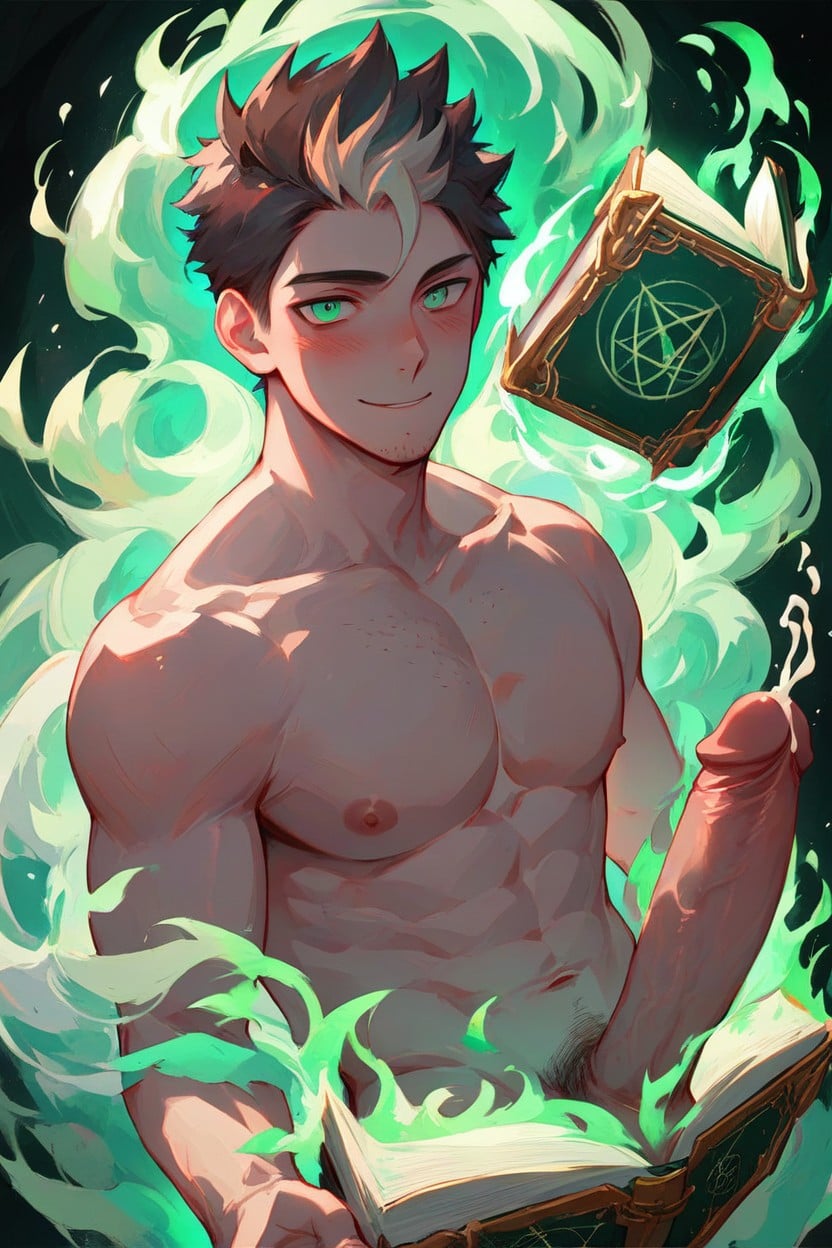Smirk, Focus On Penis, Necromancer AI Gay Porn