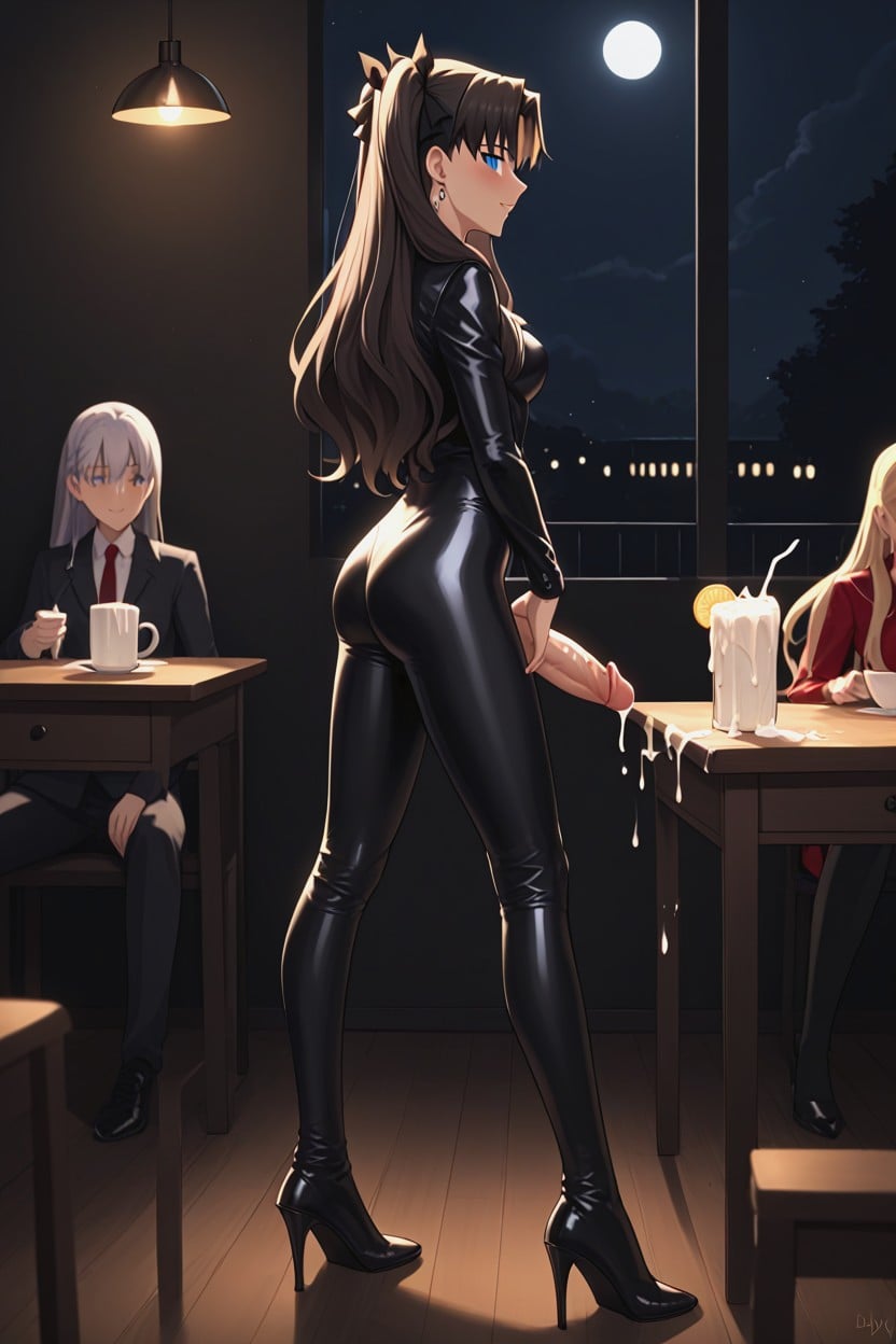 Standing, Futa Extremely Long Penis, Highest Quality Shemale AI Porn