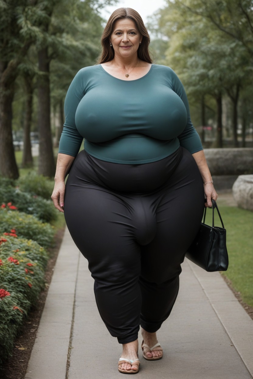 Massive Ass, Fully Clothed, Gigantic Saggy Breast AI Porn