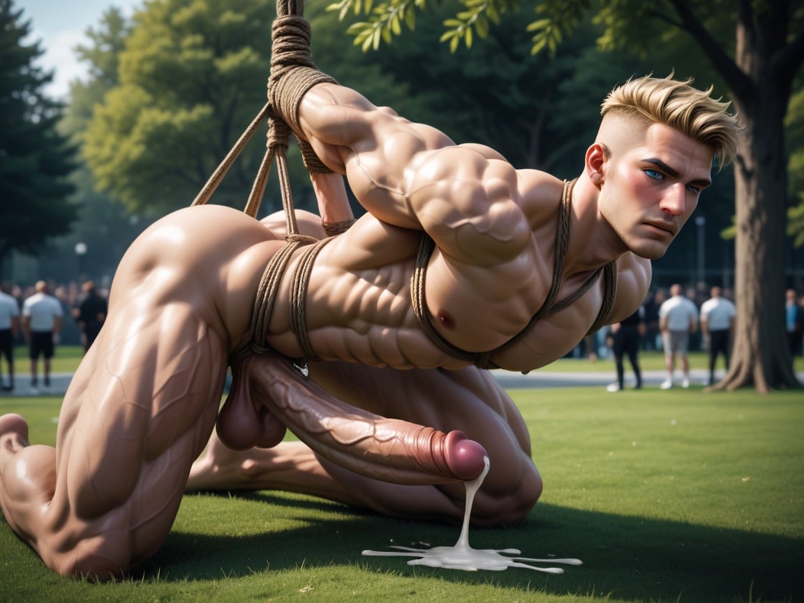 Gaping Ass, Smooth Body, Gigantic Cock AI Gay Porn