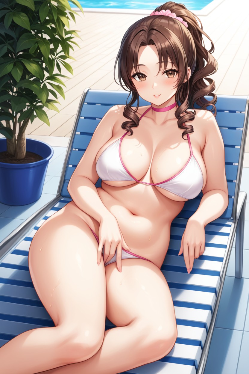 Beautiful Face, Blushing, Flower Hentai AI Porn