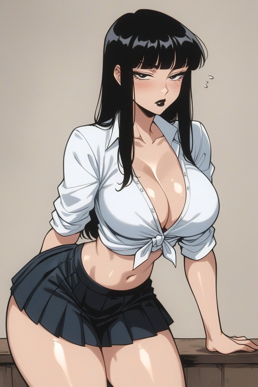 18+, Bending Over, Black Eyes Hentai AI Porn
