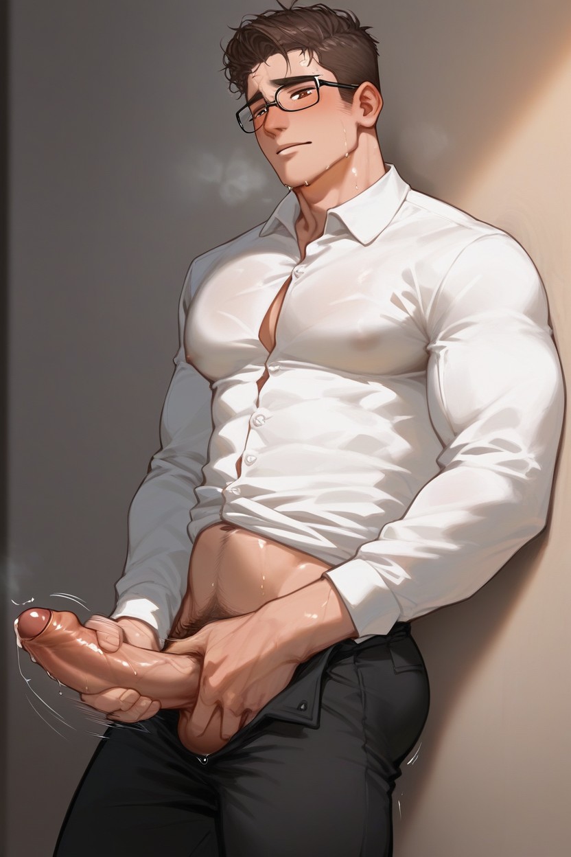 18+, Sideburns, Pubic Hair AI Gay Porn