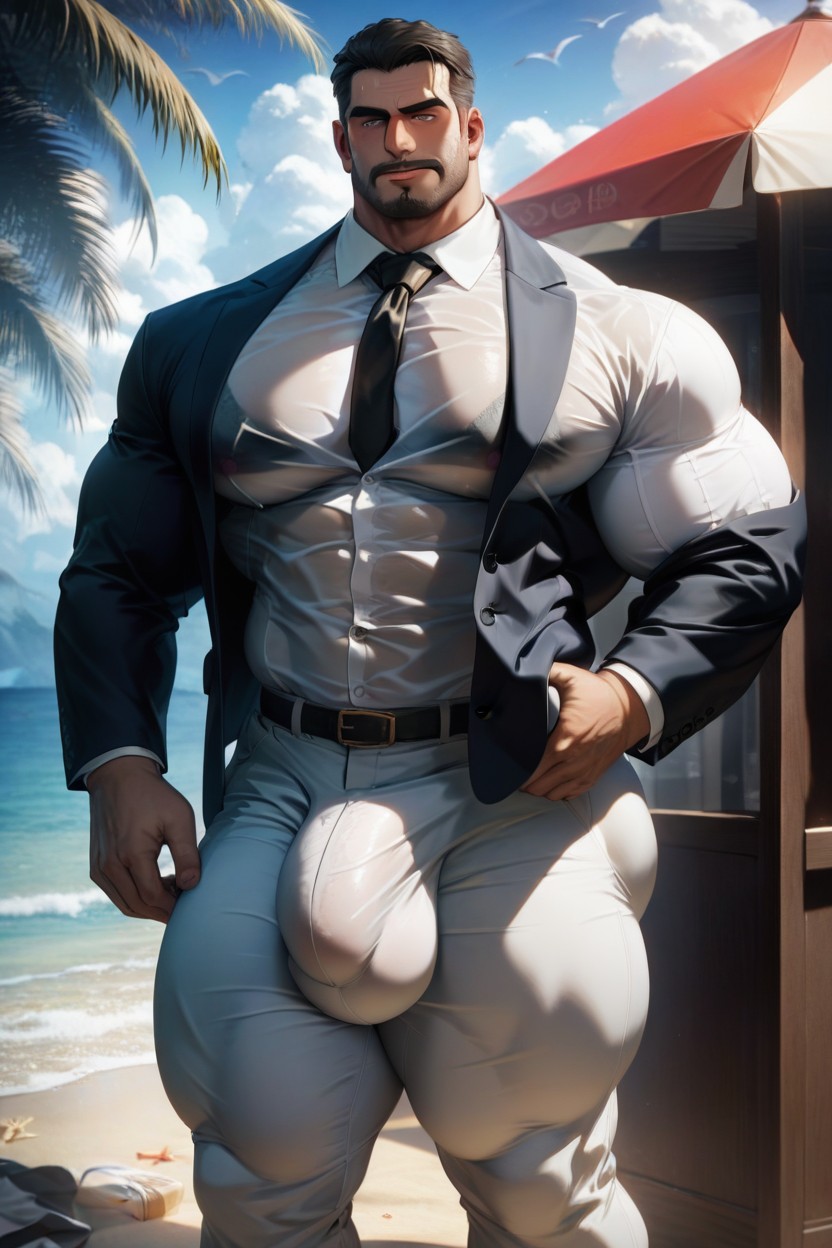 18+, Big Bulge, Huge Cock AI Gay Porn