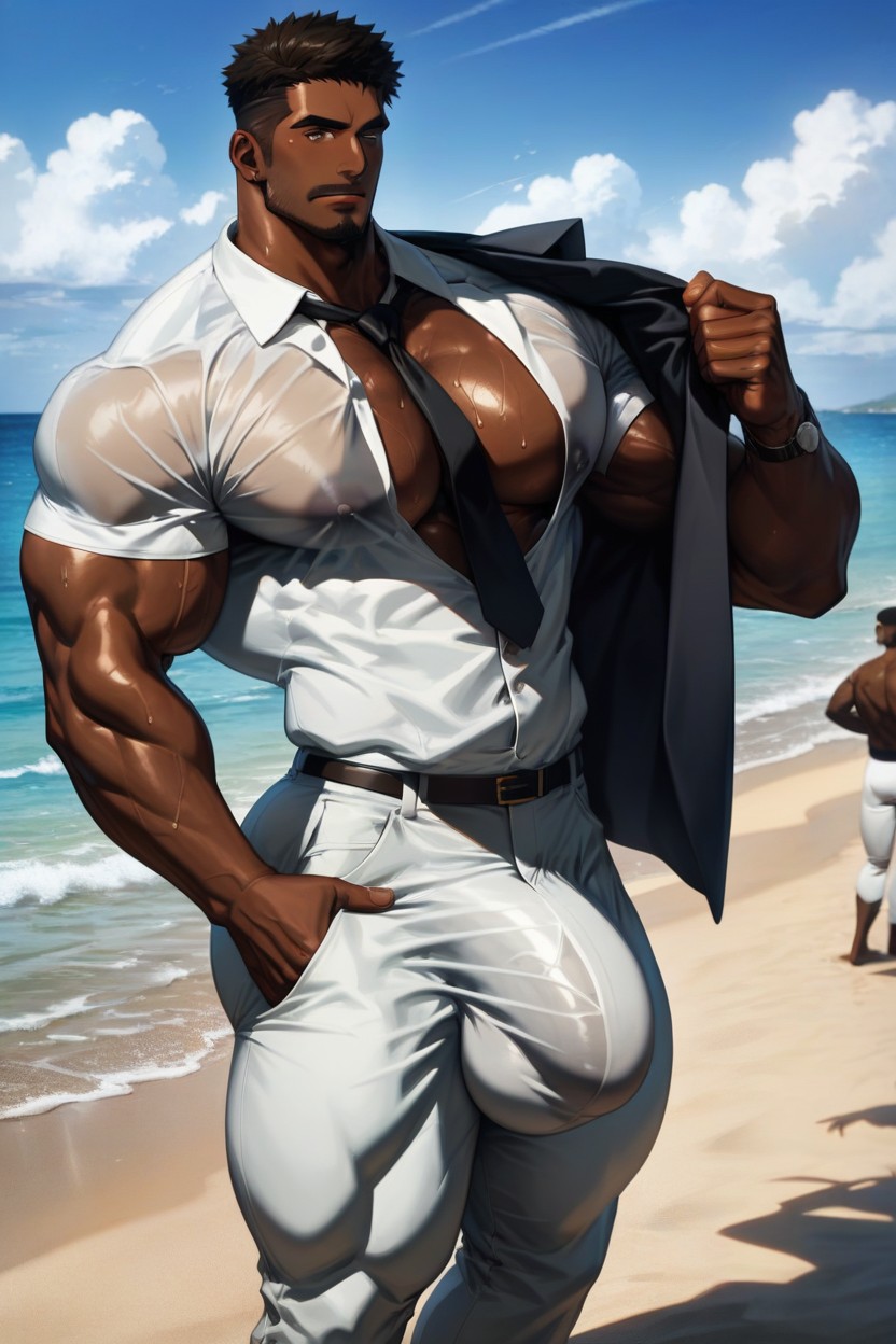 Black Thong, Bodybuilder, 超巨大 AI同性恋黄片