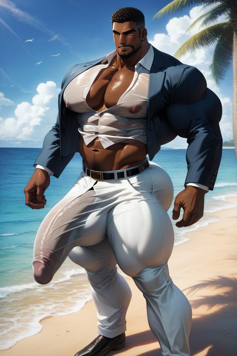 White Pants, Suit, Huge Ass AI Gay Porn