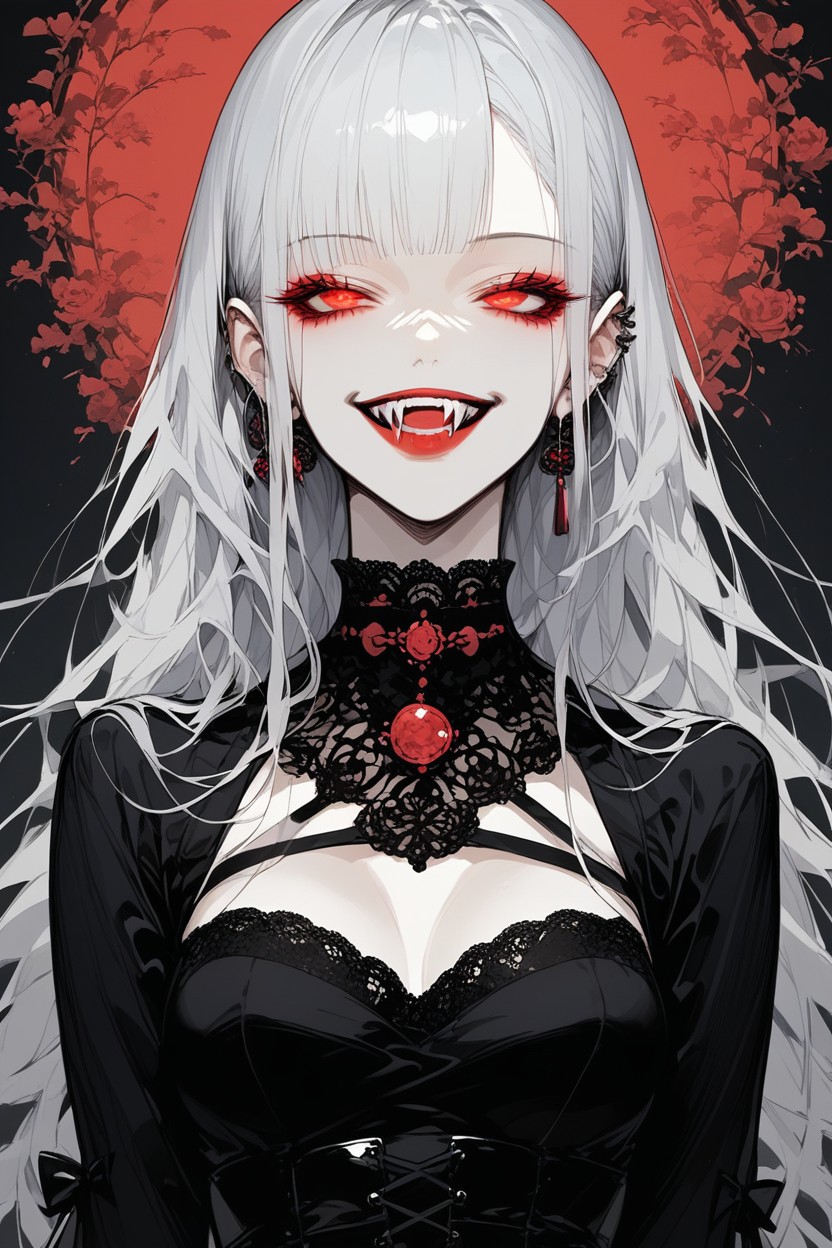 Side Camera Angle, Grin, Anime Face Hentai AI Porn