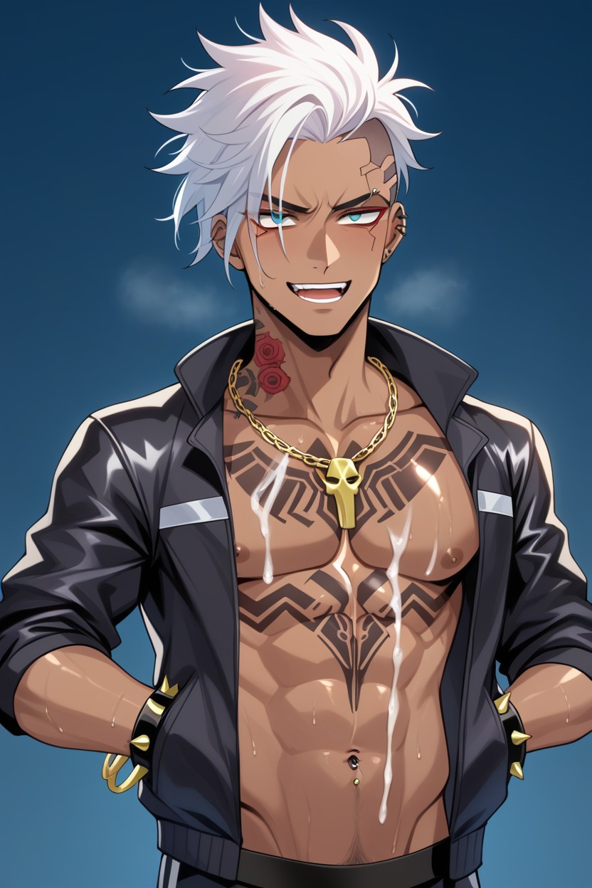 Badboy, African, Sweaty AI Gay Porn