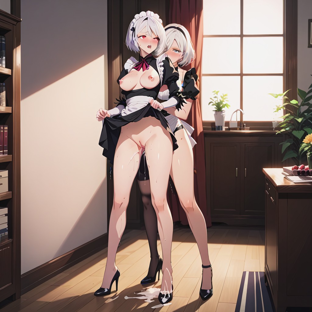 Trembling, Pencil Legs, Drool Hentai AI Porn