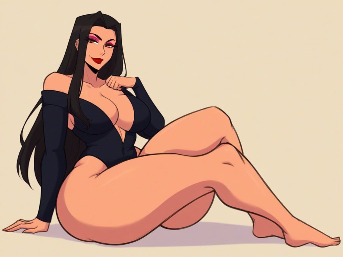 Sloped Shoulders, Low Breast Depth, Pechos Pequeños Hentai IA