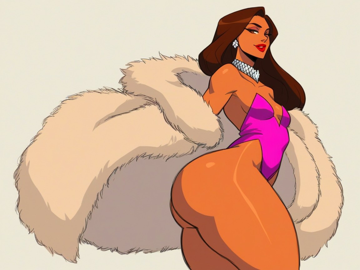 Snatched Waist, Low Breast Width, Latina Hentai AI Porn