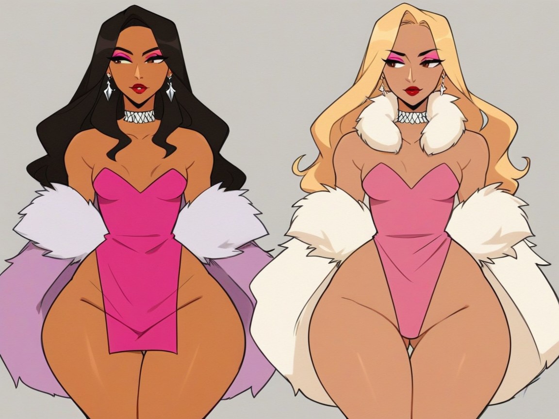 Thick Thighs, One Woman, Wide Ass Cheeks Hentai AI Porn