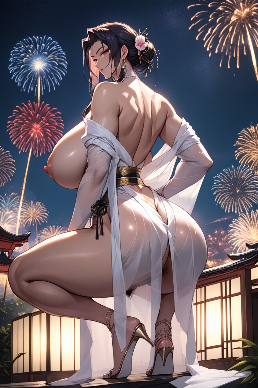 Moist Skin, Close Up Of Big Butts, Backlight Hentai IA