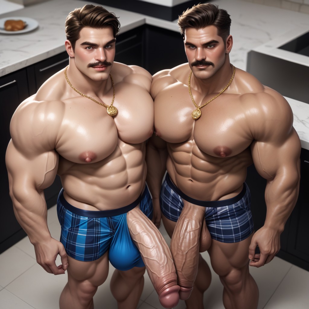 Pregnant Belly, Big And Thick, Hyper Thick Cock AI Gay Porn