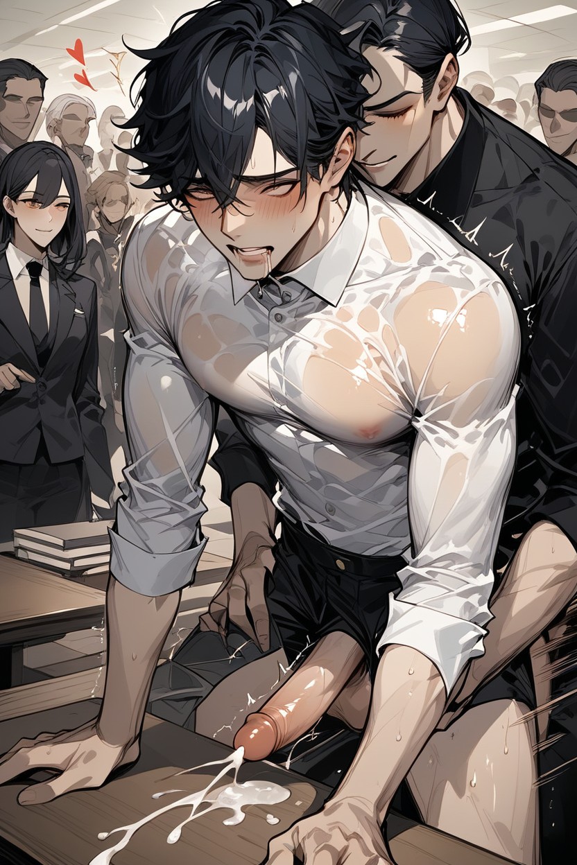 Bend Down, Sweaty, Twitching AI Gay Porn
