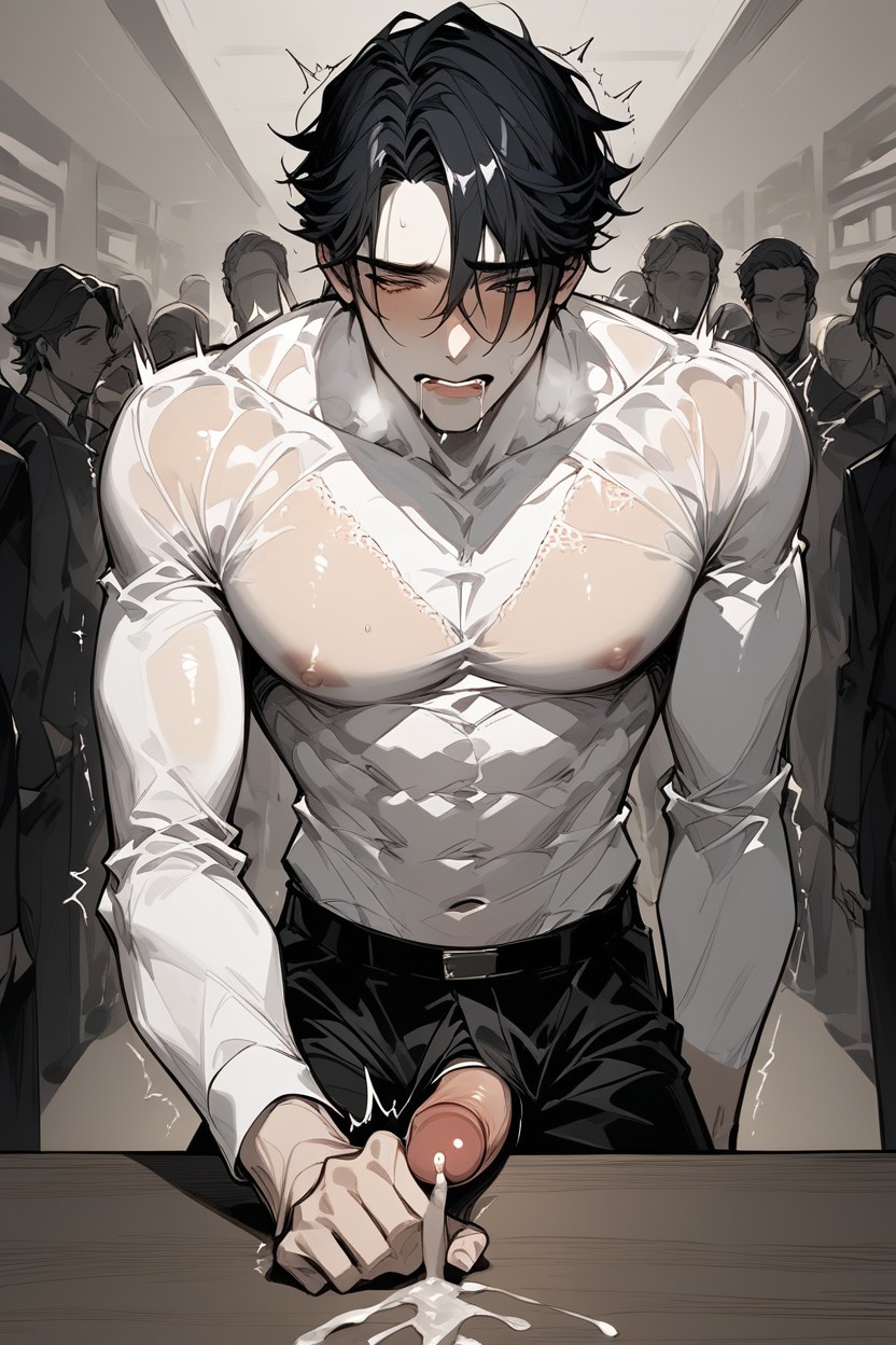 In Heat, Trembling, Cum Forcefully AI Gay Porn