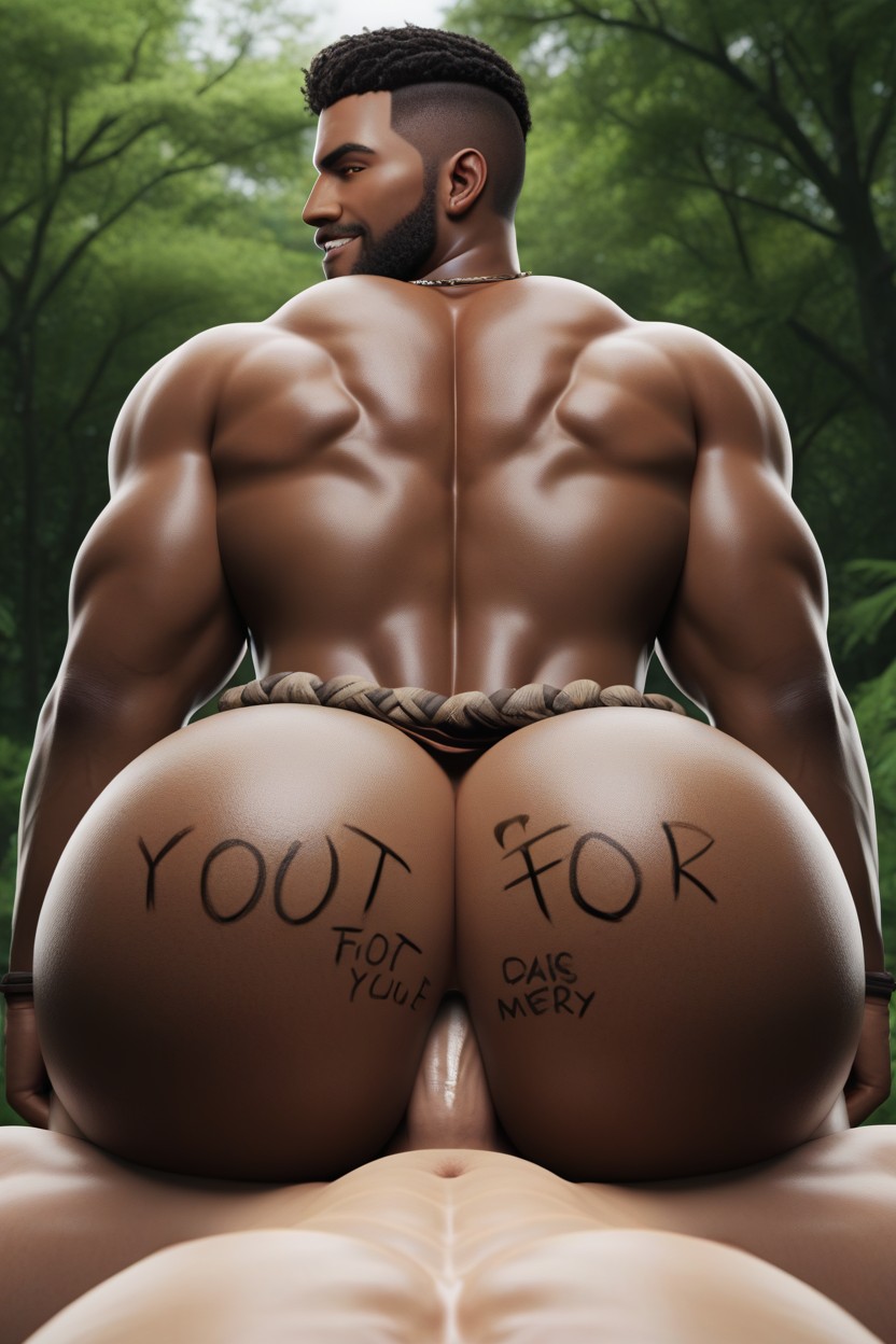Jungle, Bottom Has A Special Part Of His Hole Called His Big Black Blender, Pov AI Gay Porn