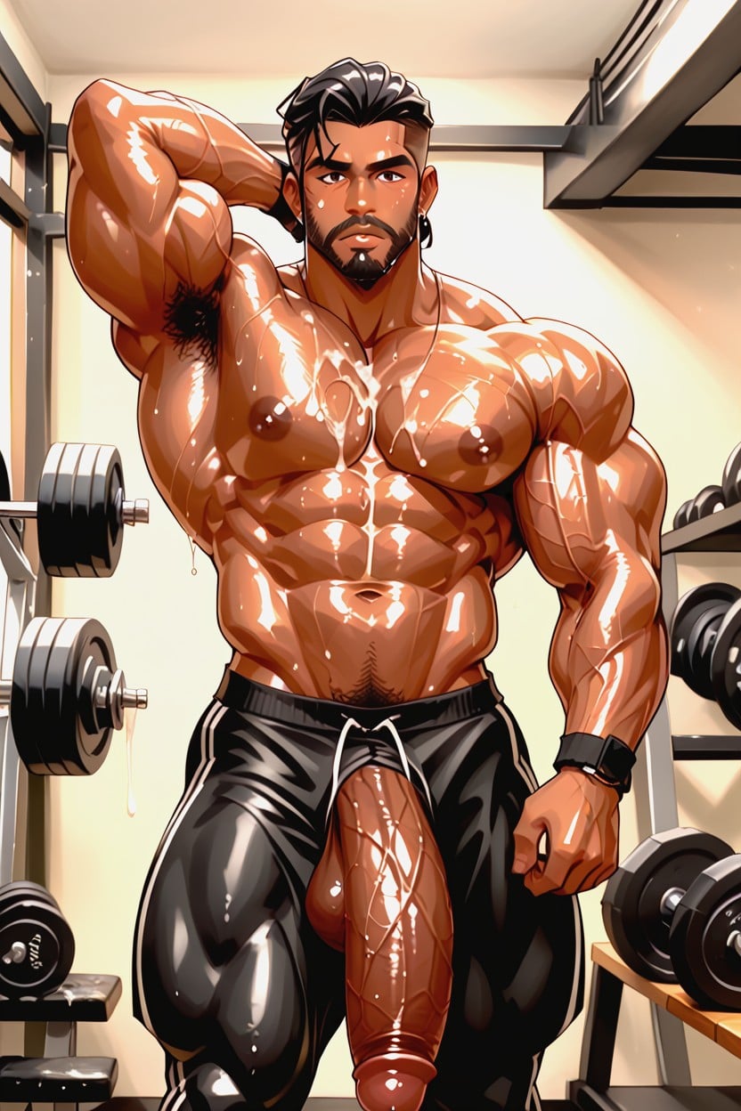 Hyper Muscles, Strong Lines, 18+ AI Gay Porn