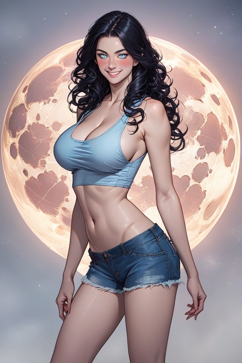 Pale Skin, Bright Eyes, Detailed Face Hentai AI Porn
