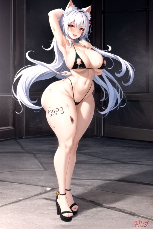 Naked, Angry, Smeared Makeup Hentai AI Porn