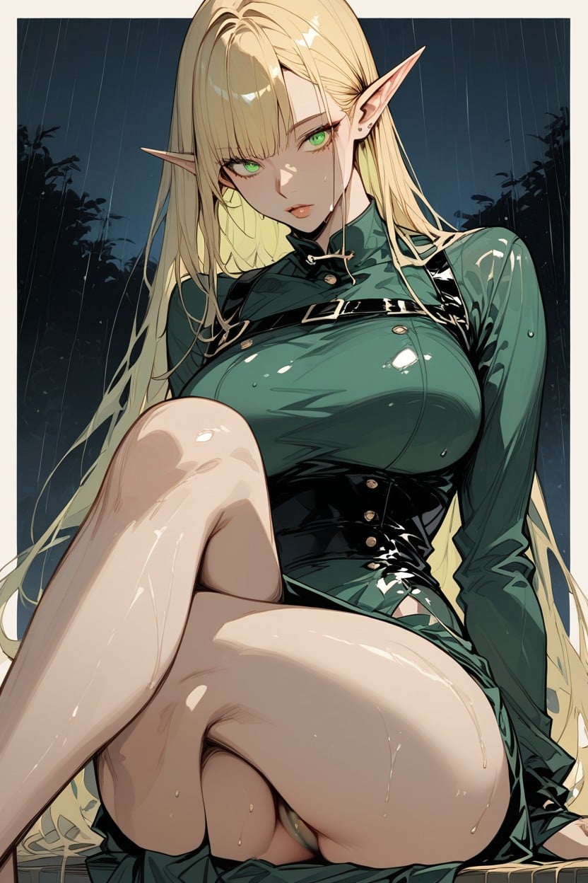 Blonde Hair, Green Eyes, 18+ Hentai AI Porn