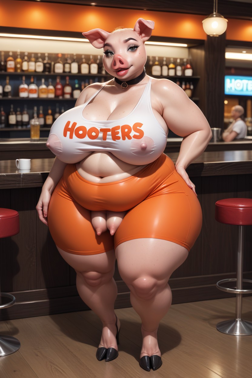 Sweaty, Hupig Ears, Extra Boobs BBW AI Porn