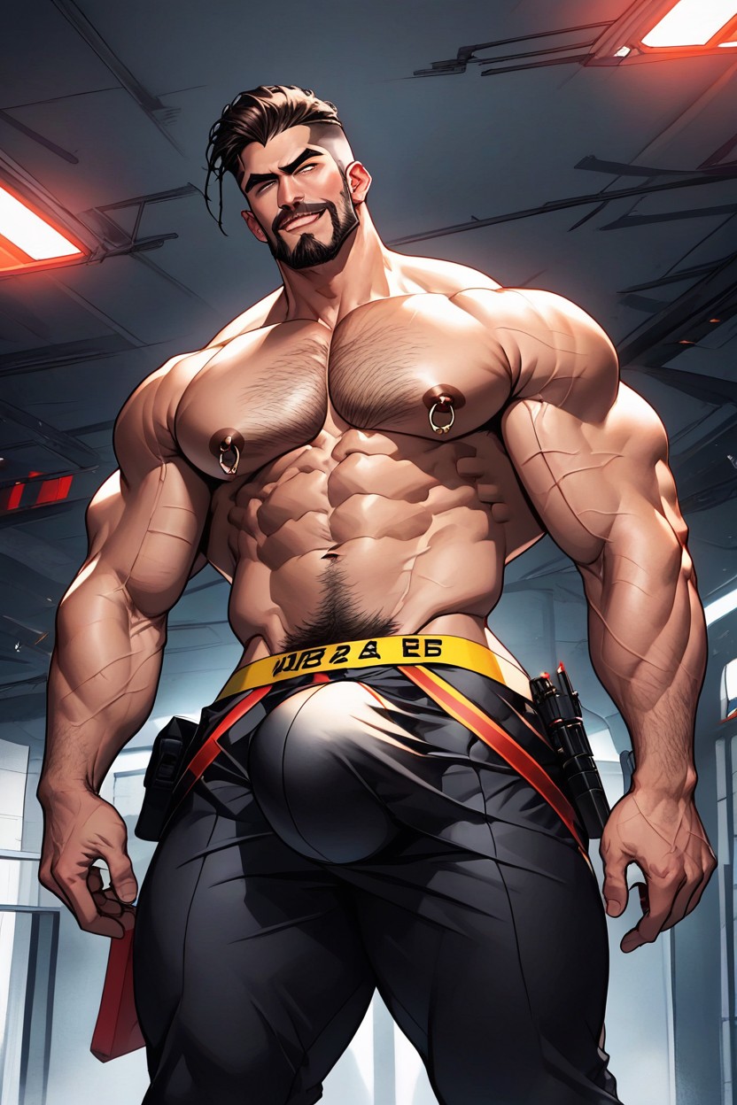 Model Pose, Biceps, Ultra Realistic Photograph Porno IA Gay