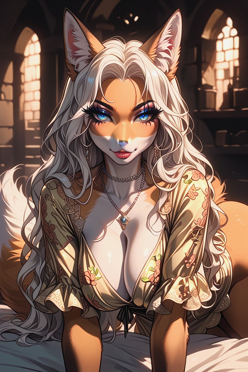 Woman, 18+, Dark Eye Shadow Furry AI Porn