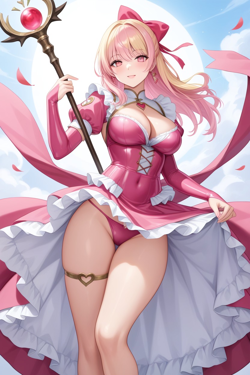Blonde Hair, Model Body, Weapon Hentai AI Porn