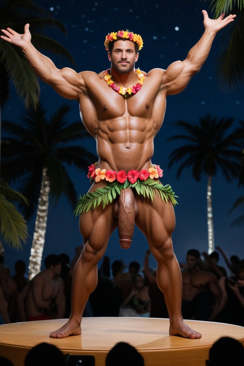 Full Body, Gigantic Cock, Stage AI Gay Porn