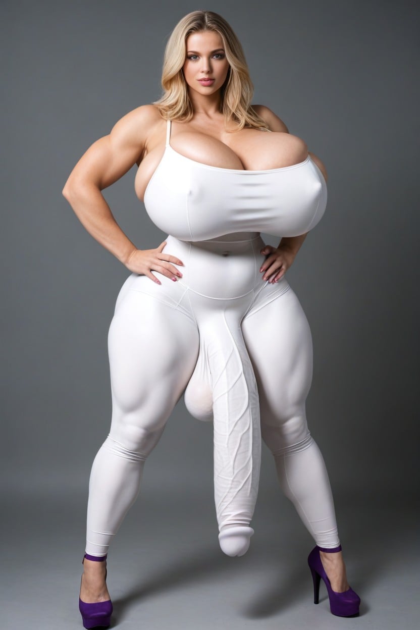 Standing, Tight Clothes Stretched Over Cock, 18+ Porno shemale IA
