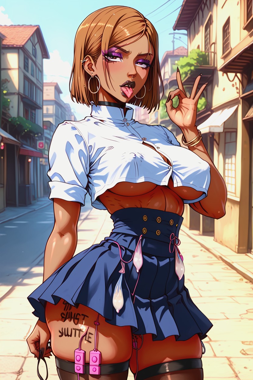 Showing Ass Skirt, Wide Hips, 18+ Hentai AI Porn