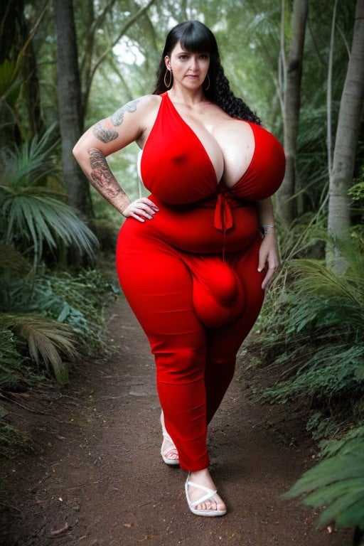 Ombligo Al Descubierto, Gold Hoop Earrings, Hyper Breasts Porno shemale IA