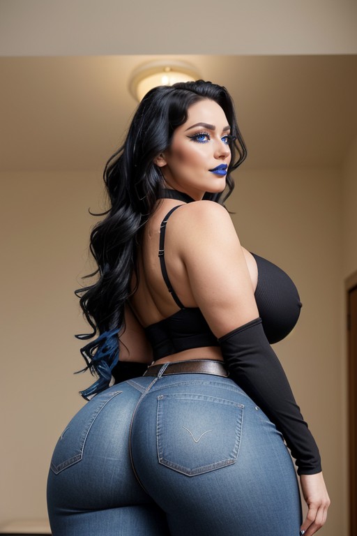 View From Below, Massive Crotch Bulge, Eight Feet Tall AI Porn
