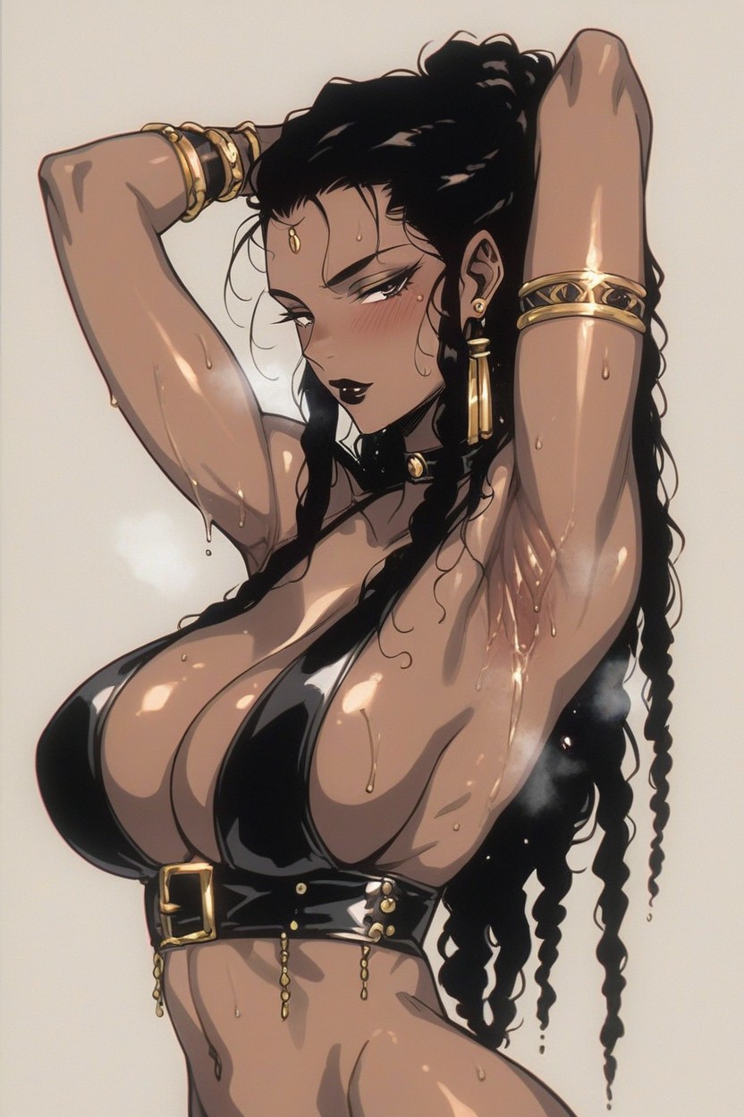 Seductive, Thick Thighs, Shiny Skin Hentai AI Porn