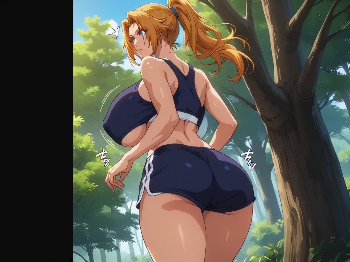 No White Cloth, Plain Fabric, Rear View Hentai AI Porn