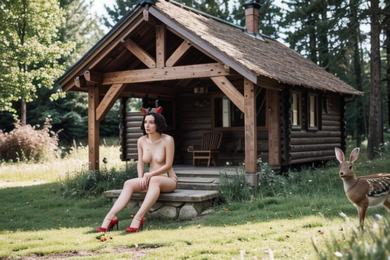 Skinny, Next To A Stone Well, Fairy AI Porn