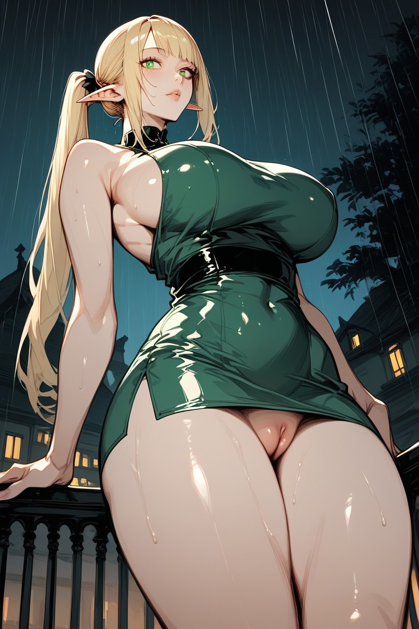 Massive Breast, No Underwear, Hard Rain Hentai AI Porn