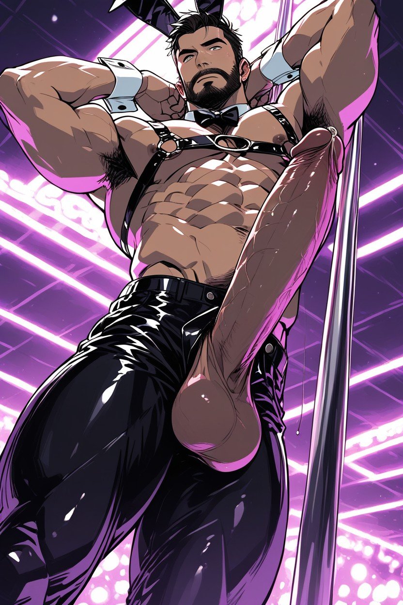 Erection, Luxury Strip Club, Abs Showing AI Gay Porn