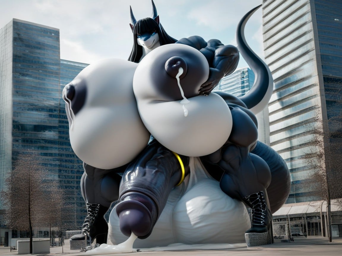 Giantess, Holding Cock, 18+ Furry AI Porn