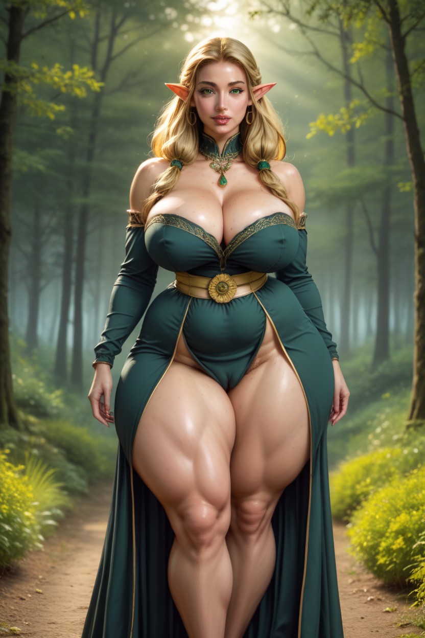 Camel Toe, 50+, Long Golden Hair Hentai AI Porn