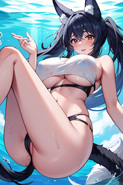 Cumshot Over Body, Extreme Bush, Tanned Skin Hentai AI Porn