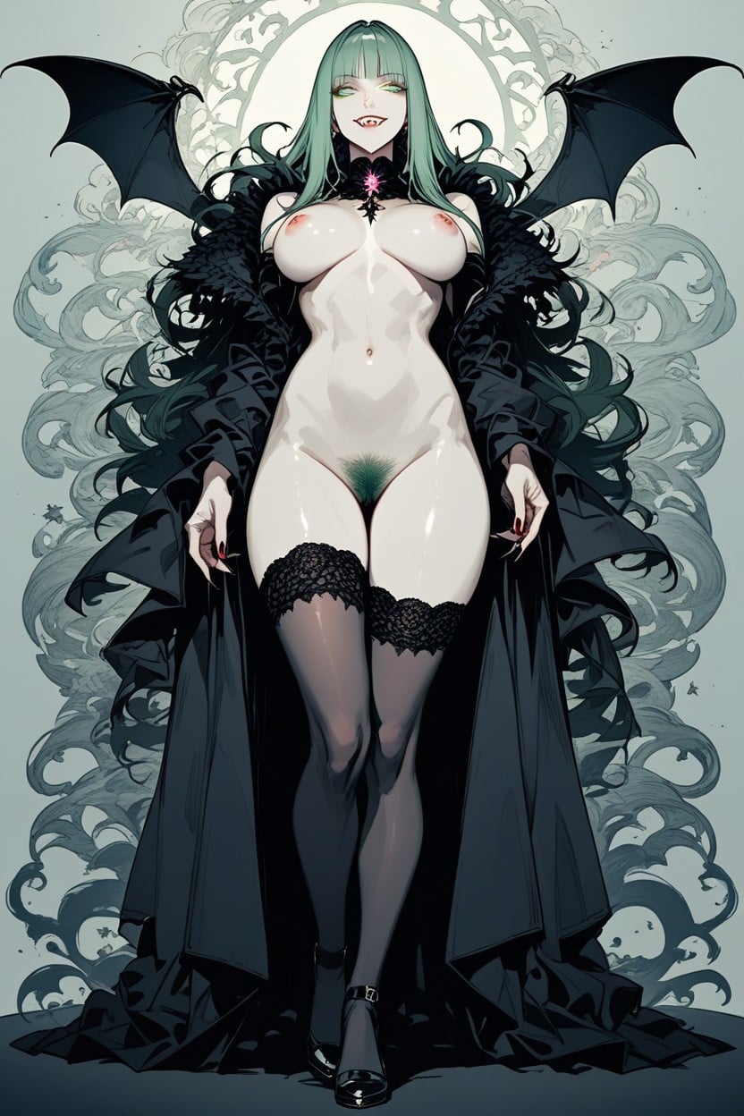 Vampire, Black Stockings And Stilettos, Perfect Night Hentai AI Porn