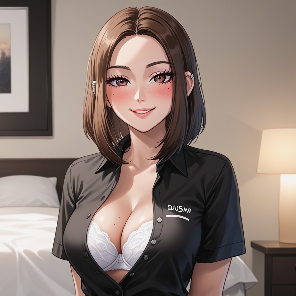 Soft Light, Glossy Lips, Samsung Sam AI Porn