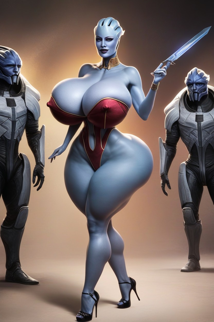 Gruppen-sex, Hyper Round Butt, Peau Bleue Porno IA